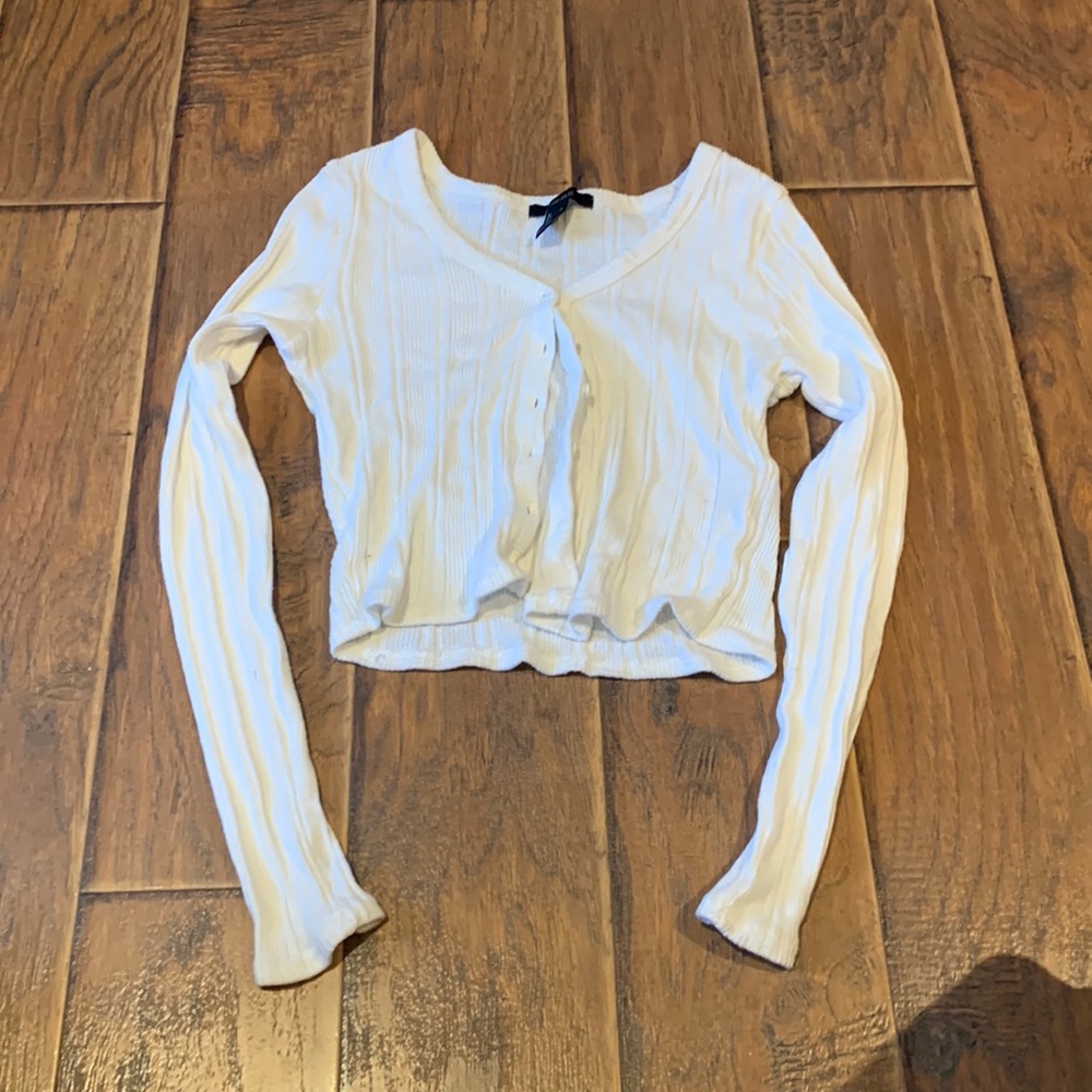 white cardigan sweater